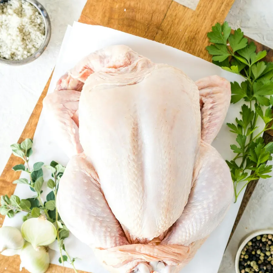 Whole free range chicken